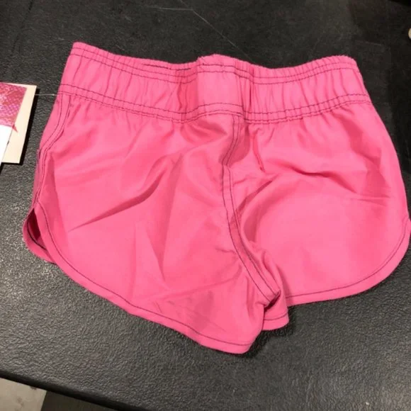 KANU SURF GIRLS BOARD SHORTS PINK SANDY ELASTIC WAIST SWIM SHORTS SIZE 4 NWT - Picture 2 of 2